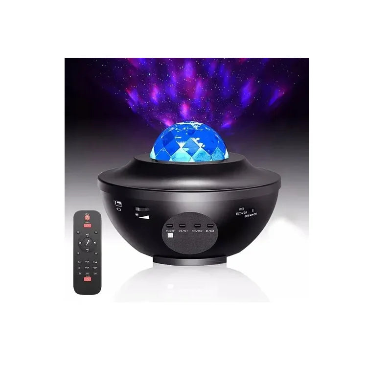 Lámpara Proyector Galaxia 21 Patrones Parlante Y Bluetooth
