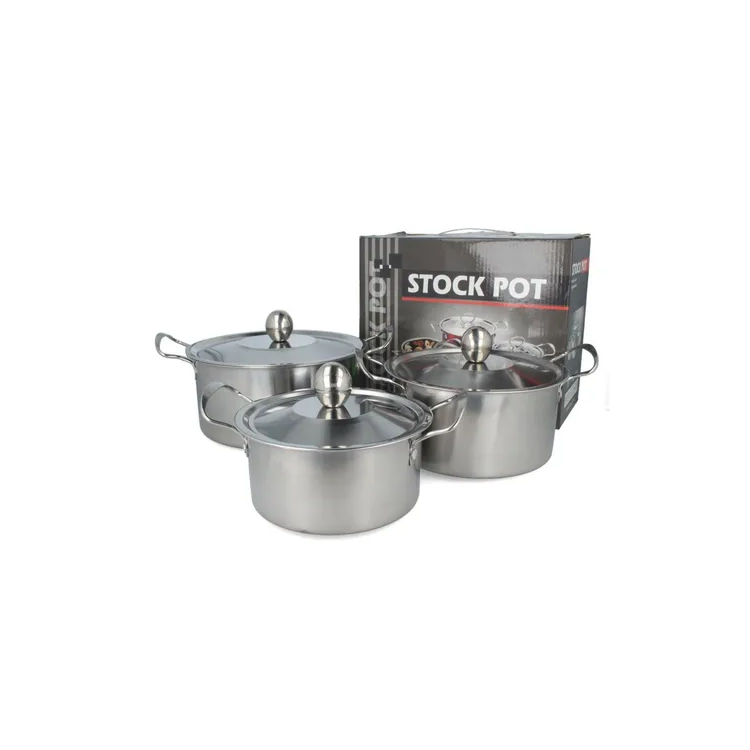 Set De Ollas De Aluminio X3 Unidades