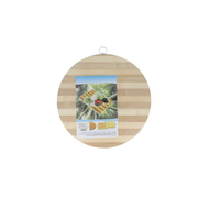 Tabla Redonda Bamboo Picadas-pizza-parrilla 32 Cm X 1.8cm