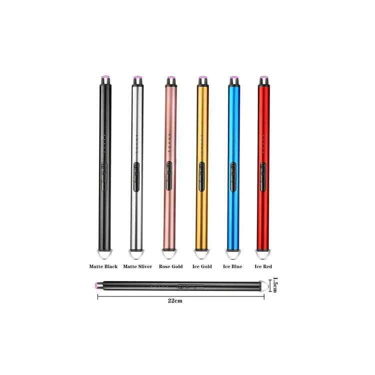 Encendedor Portatil Eléctrico Recargable Usb 16 Cm Largo