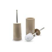 Cepillo De Baño Blanco Con Base De Plástico Para Inodoro