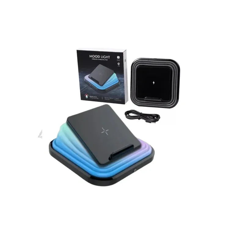 Luz Plegable De Silicona Con Cargador Inalámbrico P/celular