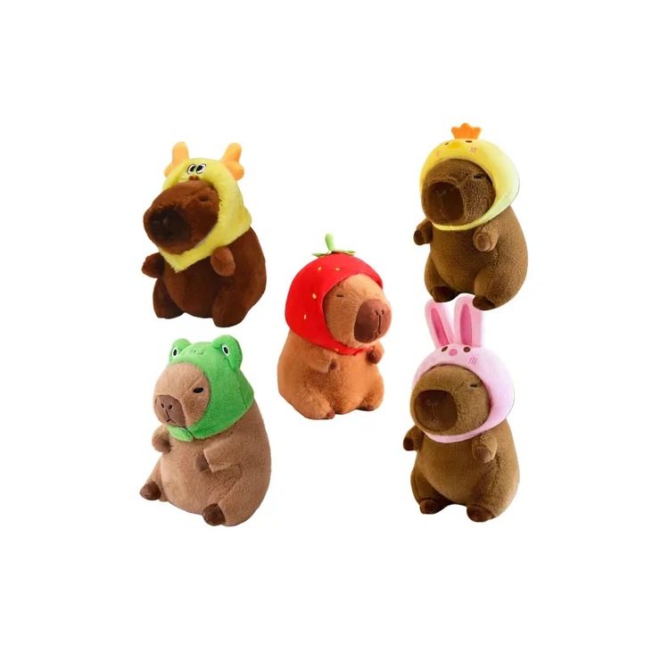 Peluche Capibara Con Gorro