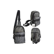 Bolso Morral Mochila Pequeña Para Viaje Gris 28x18x8cm