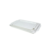 Bandejas Blancas De Plástico X3 Unidades