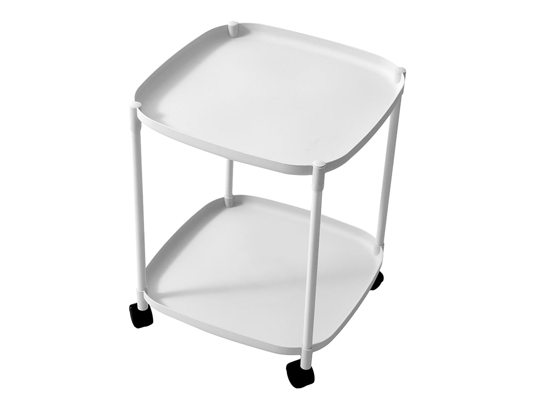 Mesa Mesita Con Ruedas 2 Estantes De Calidad Para Decorar