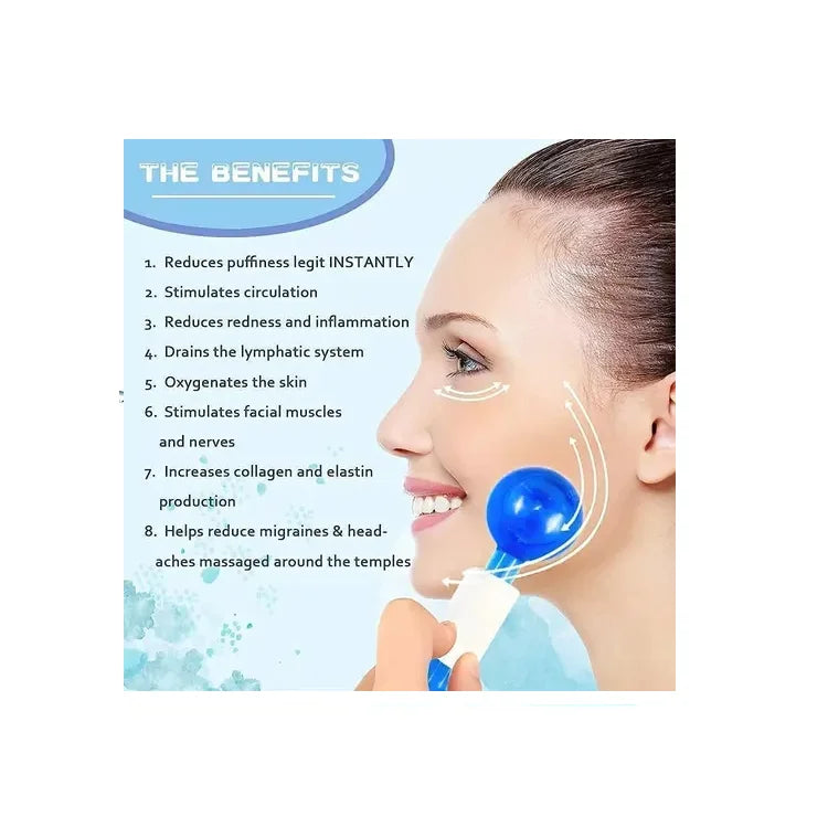 Rodillos Refrescantes Para Rostro Ojos Anti Inflamatorio