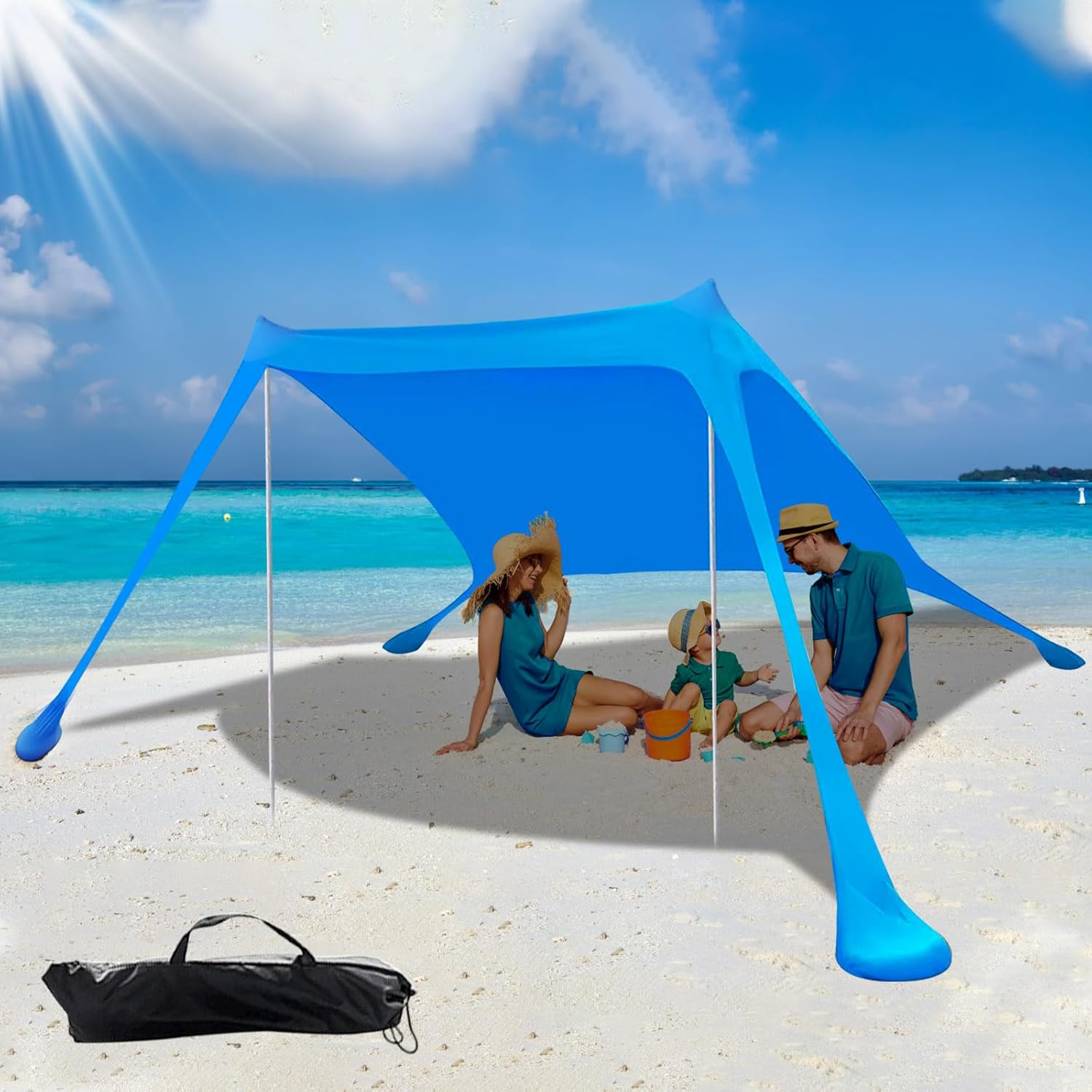 Gazebo de playa con proteccion UV