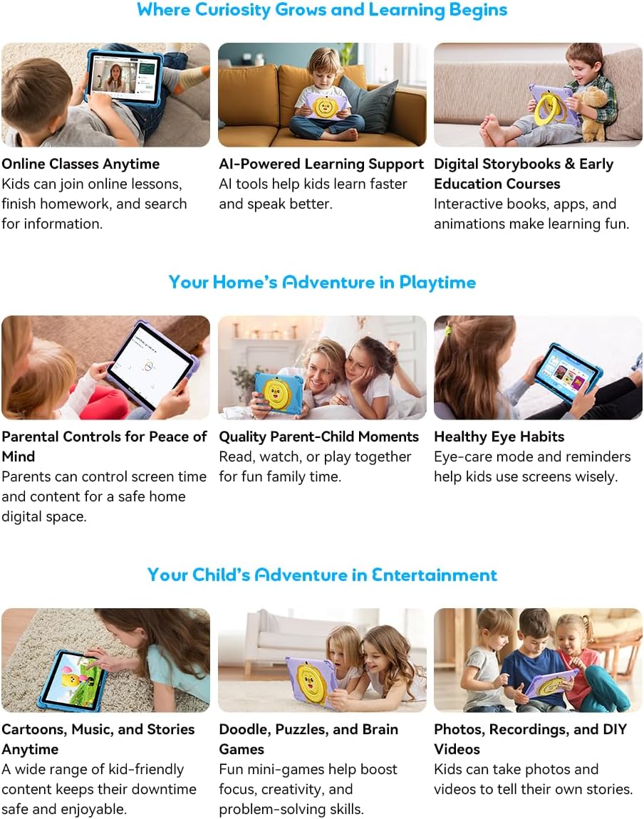 Tablet Blackview Link 1 Kids De 8.68 4gb+12gb Ram 64gb Funda