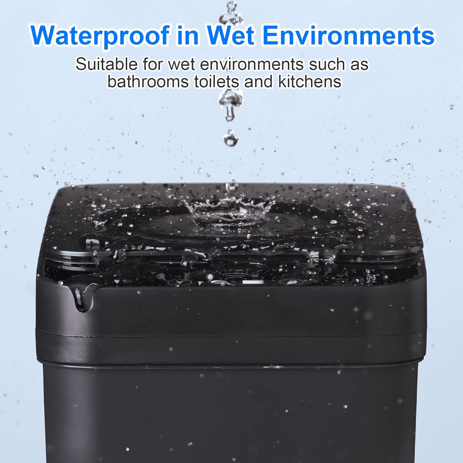 Basurero Inteligente De Baño Con Tapa Sensor