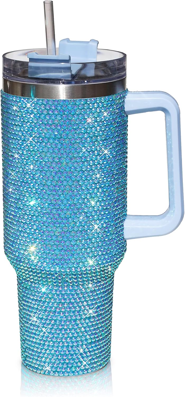 Vaso Termico Con Brillitos Extra Grande 1.2ltstapa Bombilla