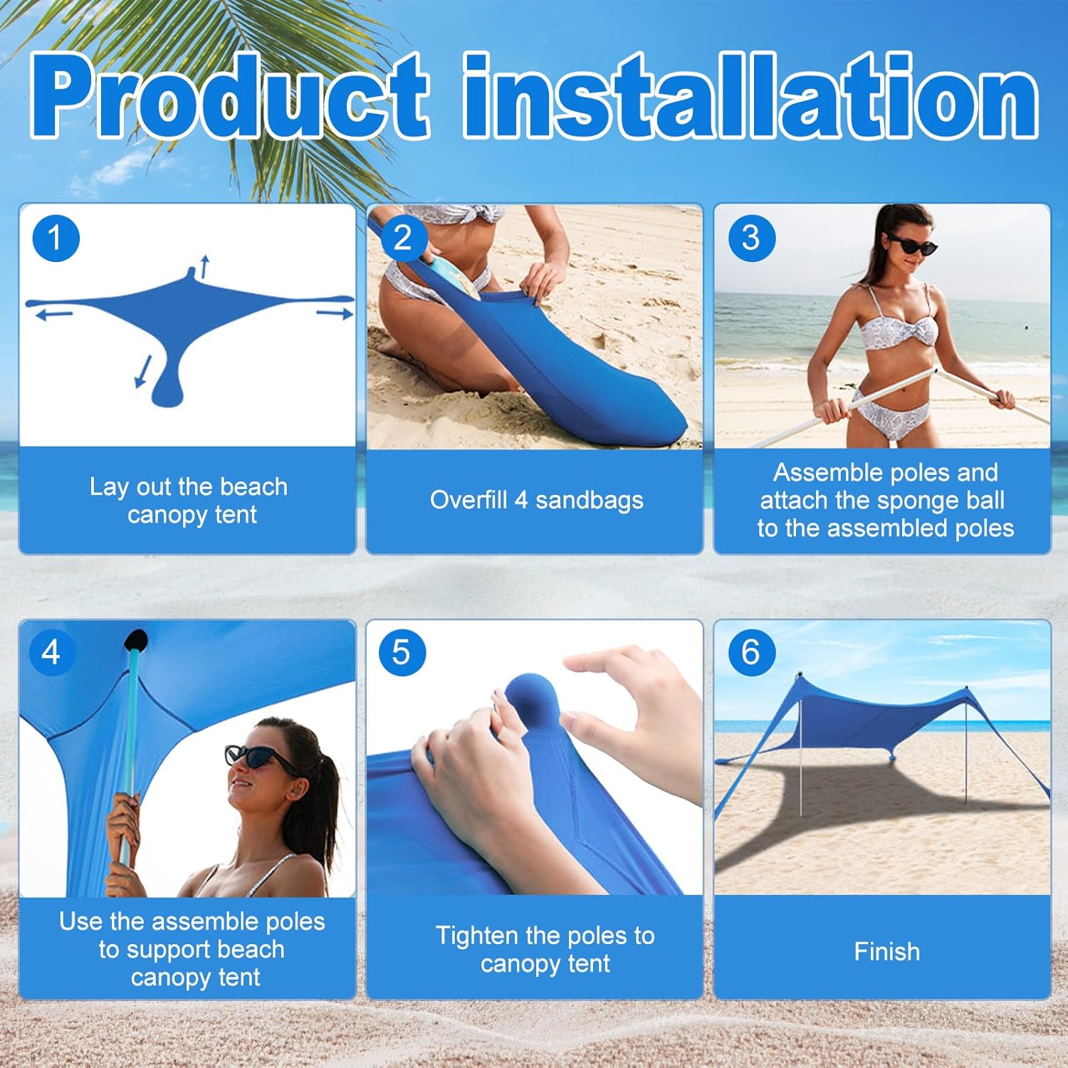 Gazebo de playa con proteccion UV