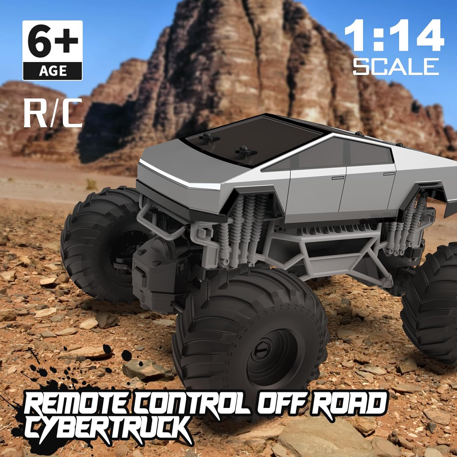 Camioneta 4x4 A Todo Terreno Control Remoto Cybertruck