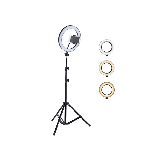 Aro de luz led flexible 2.2m 3 niveles con tripode