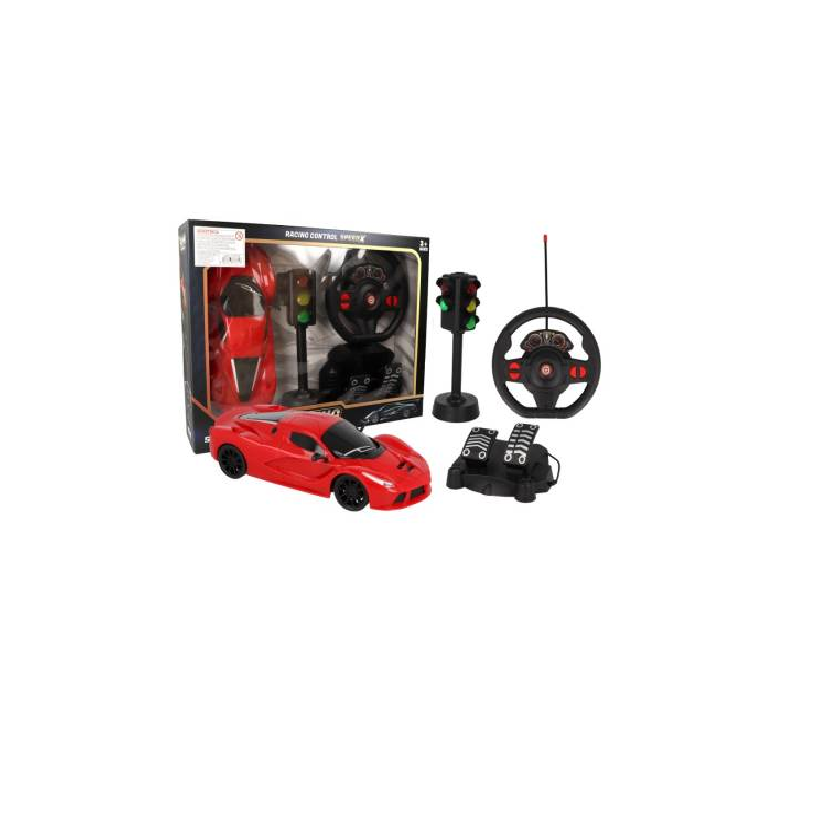 Auto R/c volante C/pedalera y semaforo escala 1.16