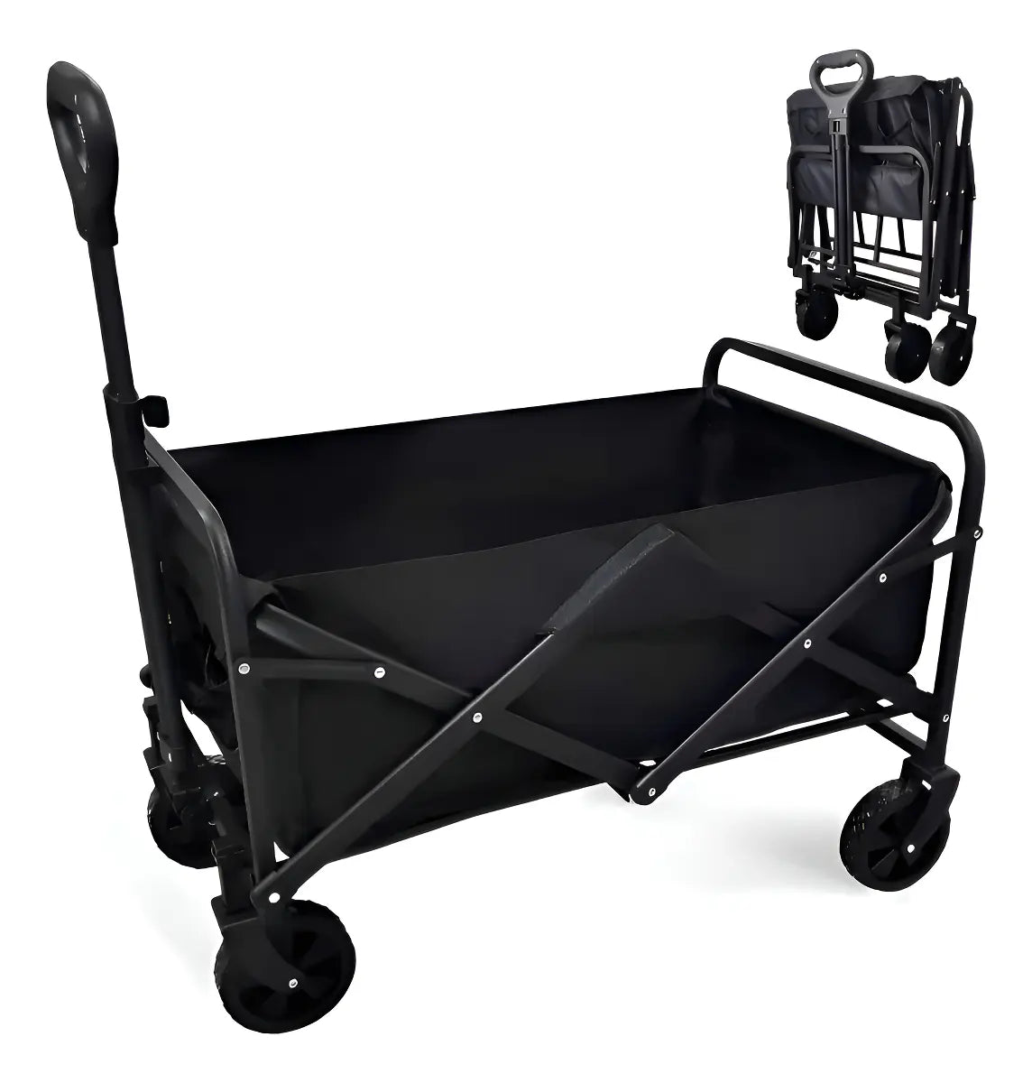 Carro Carga Plegable C Ruedas Multiuso Playa Camping-milenio