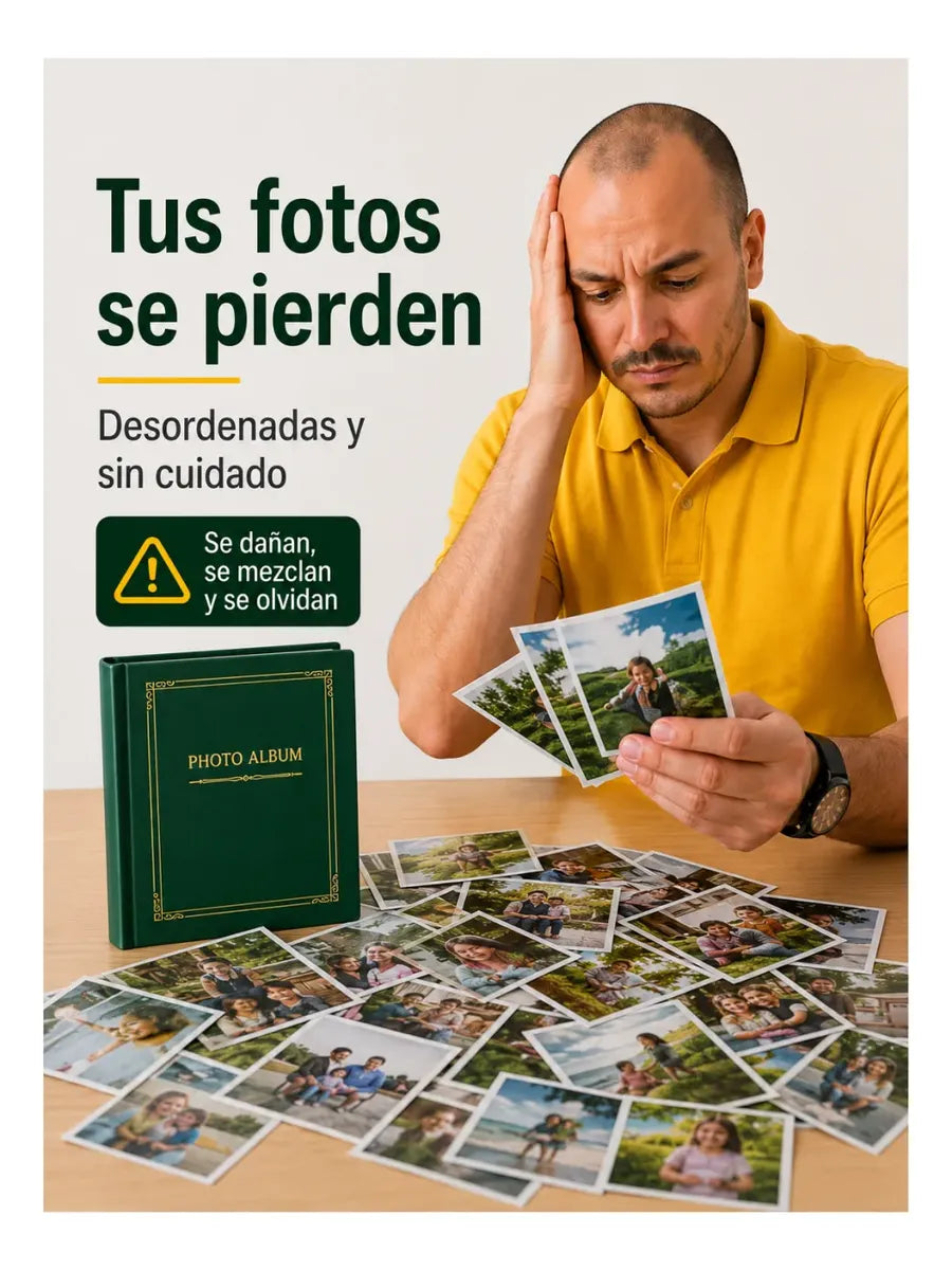 Álbum 200 Fotos 13x18 Con Folios Protectores Tapa Rígida