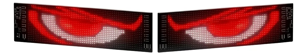 2pzs Pantalla Led Flexible Auto Rgb App Devil Eyes