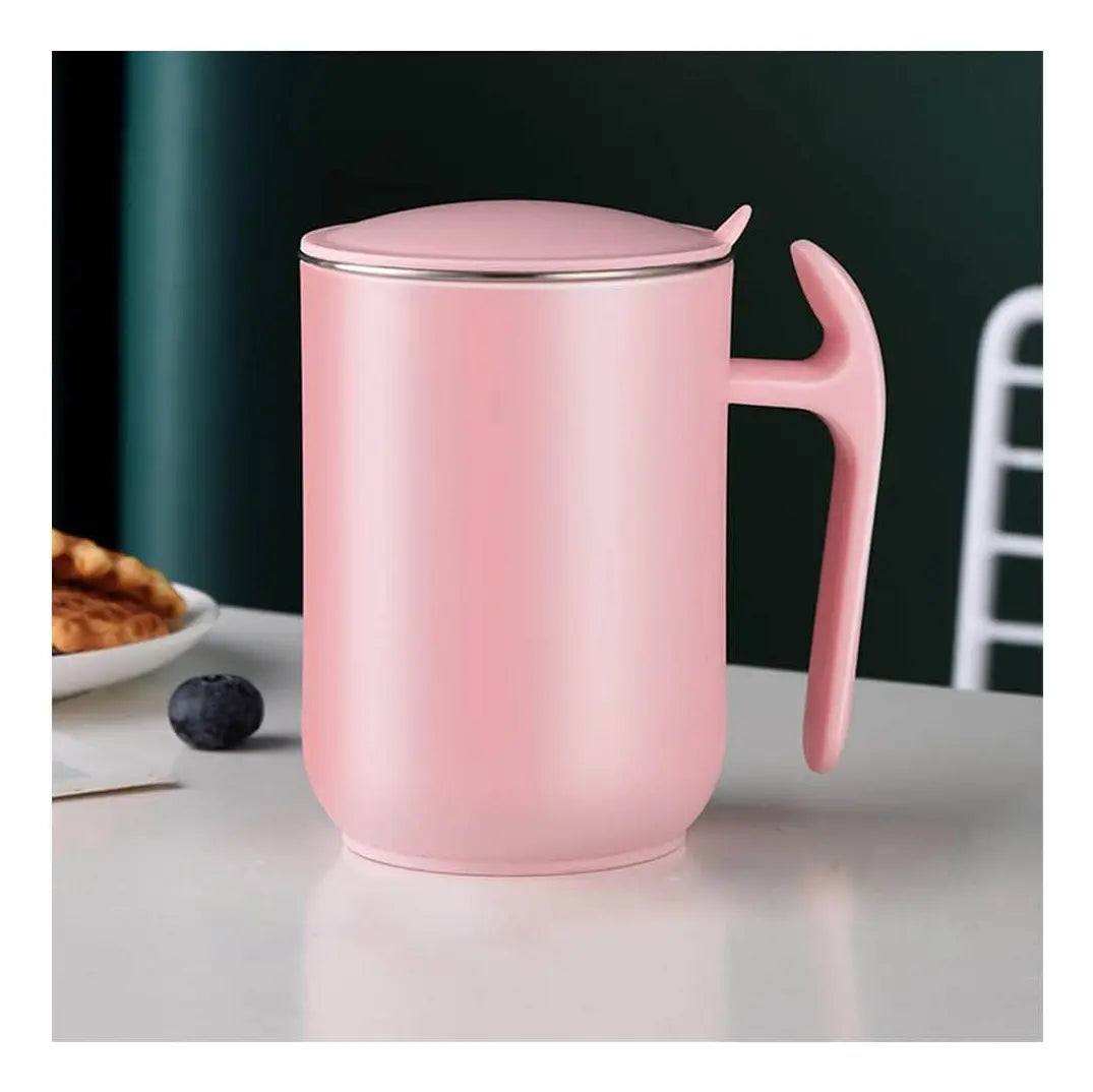 Taza Térmica Con Tapa Y Cuchara Acero Inoxidable Sin Derrame