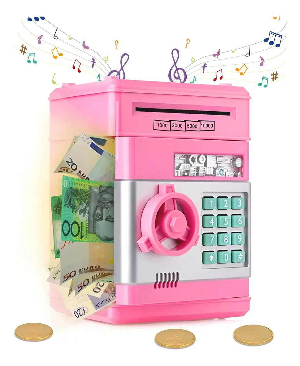 Alcancia caja fuerte automática 19x13cm