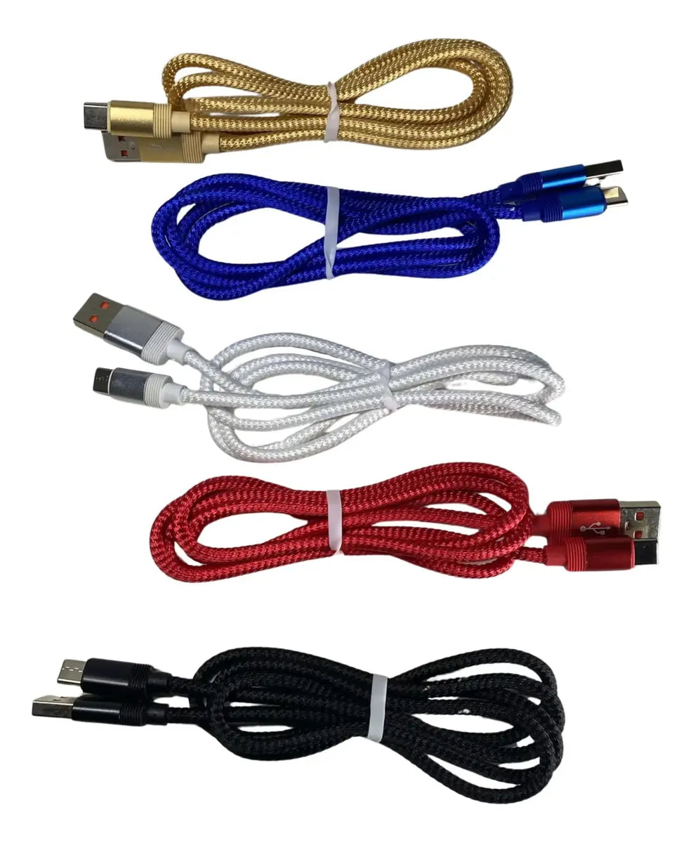 Cable Dz652 Tipo C Liso Entelado 1 Metro Suelto