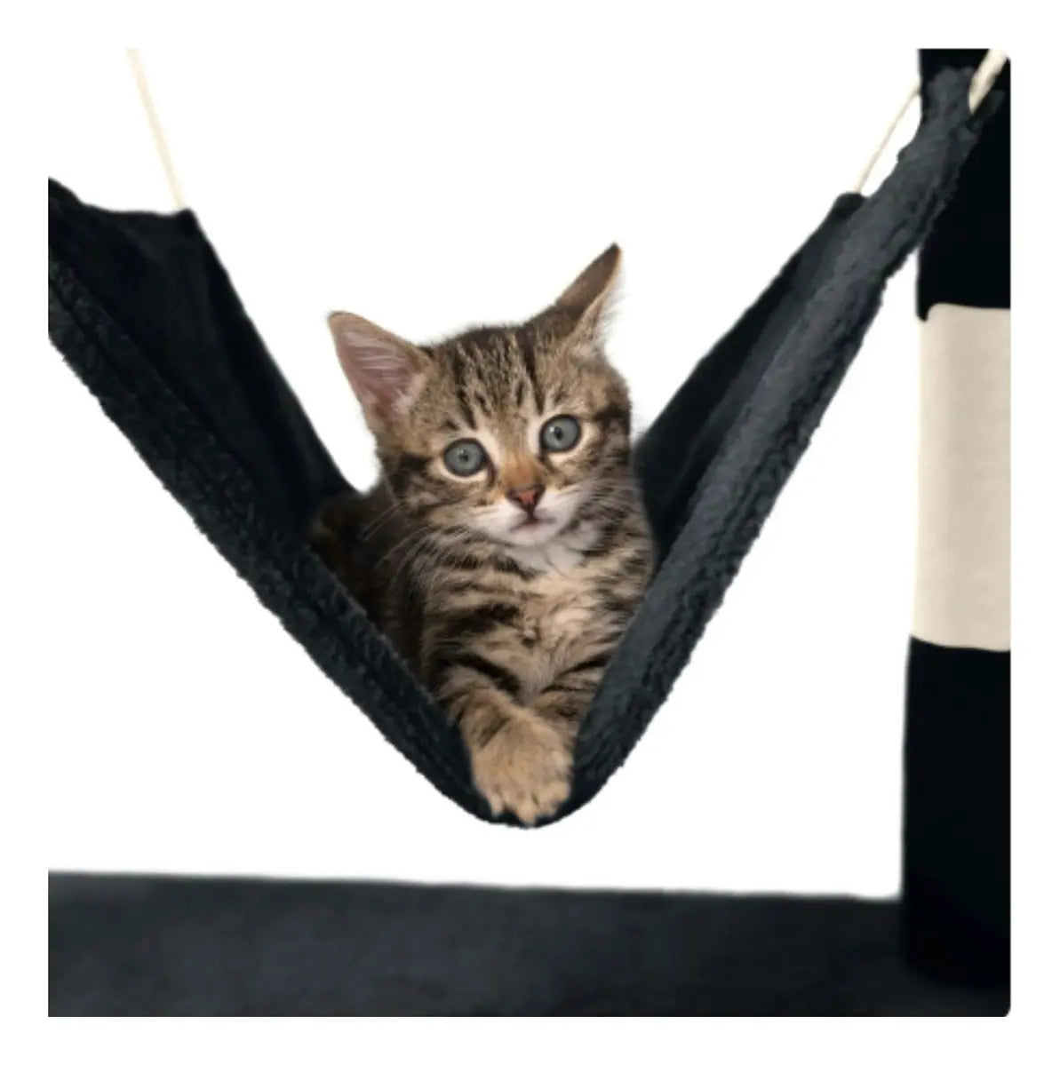 Rascador Torre 5 Niveles En Felpa Y Sisal Para Gato Juego Color Gris
