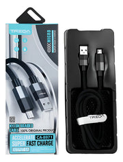 Cable Trenzado Treqa De Carga Celular 1 M Ca-8971 Usb V8