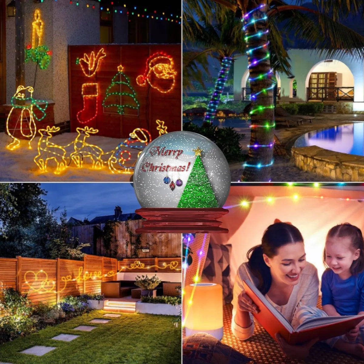 Tira Cinta Luces Led Rgb Bluetooth 10 Metros Total + conector