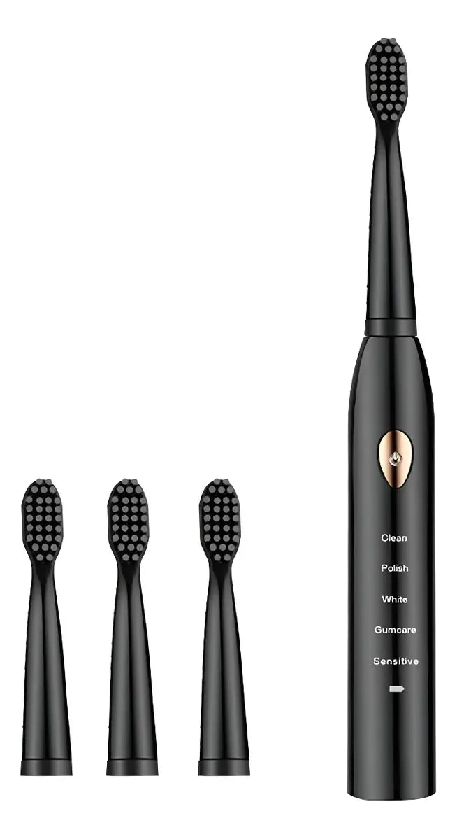 Cepillo Dental Electrico Recargable + 4 Cabezales