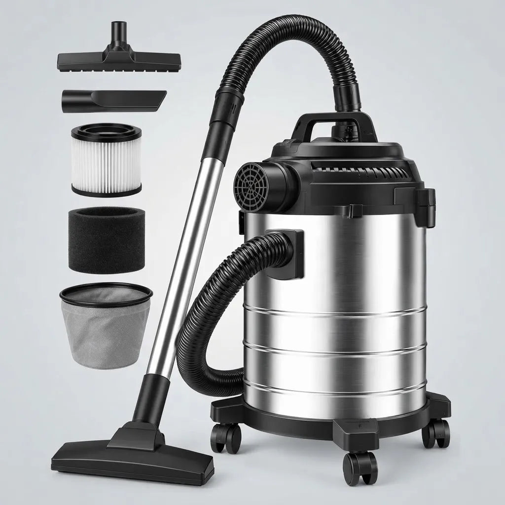 Aspiradora Industrial Inoxidable Con Accesorios 25l 4800w