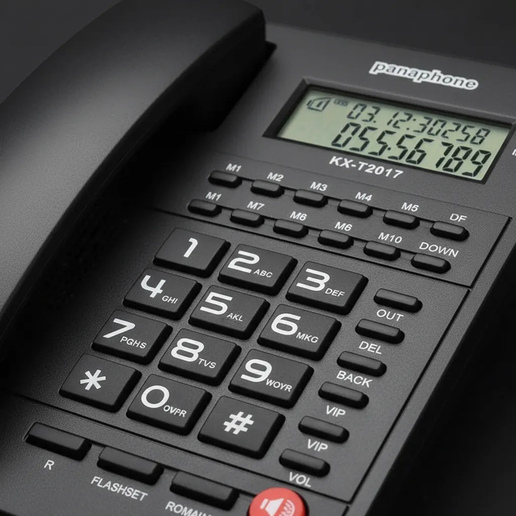 Telefono Fijo Kx-t2017 Con Pantalla Y Altavoz