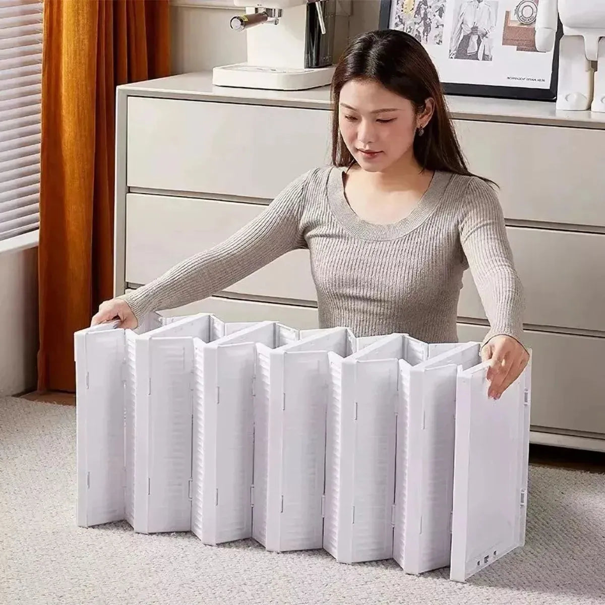 Zapatera Plegable Organizador De Zapatos Con Tapas Y Puertas