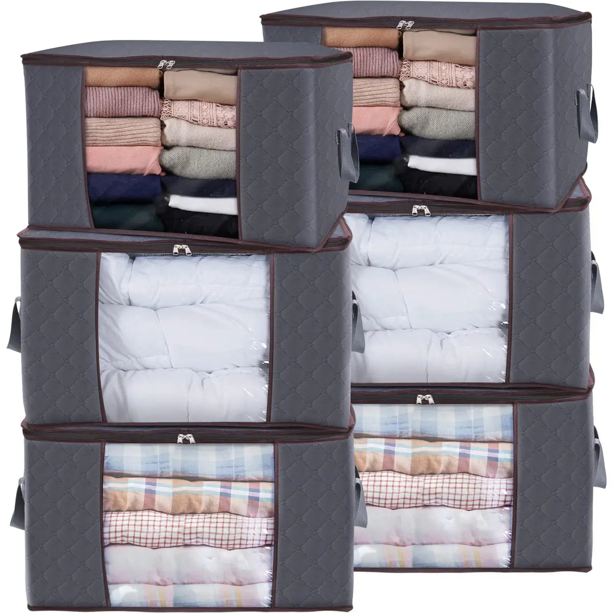 Caja Organizadora Almacenaje Plegable Fpa6040 60x40x35-gris