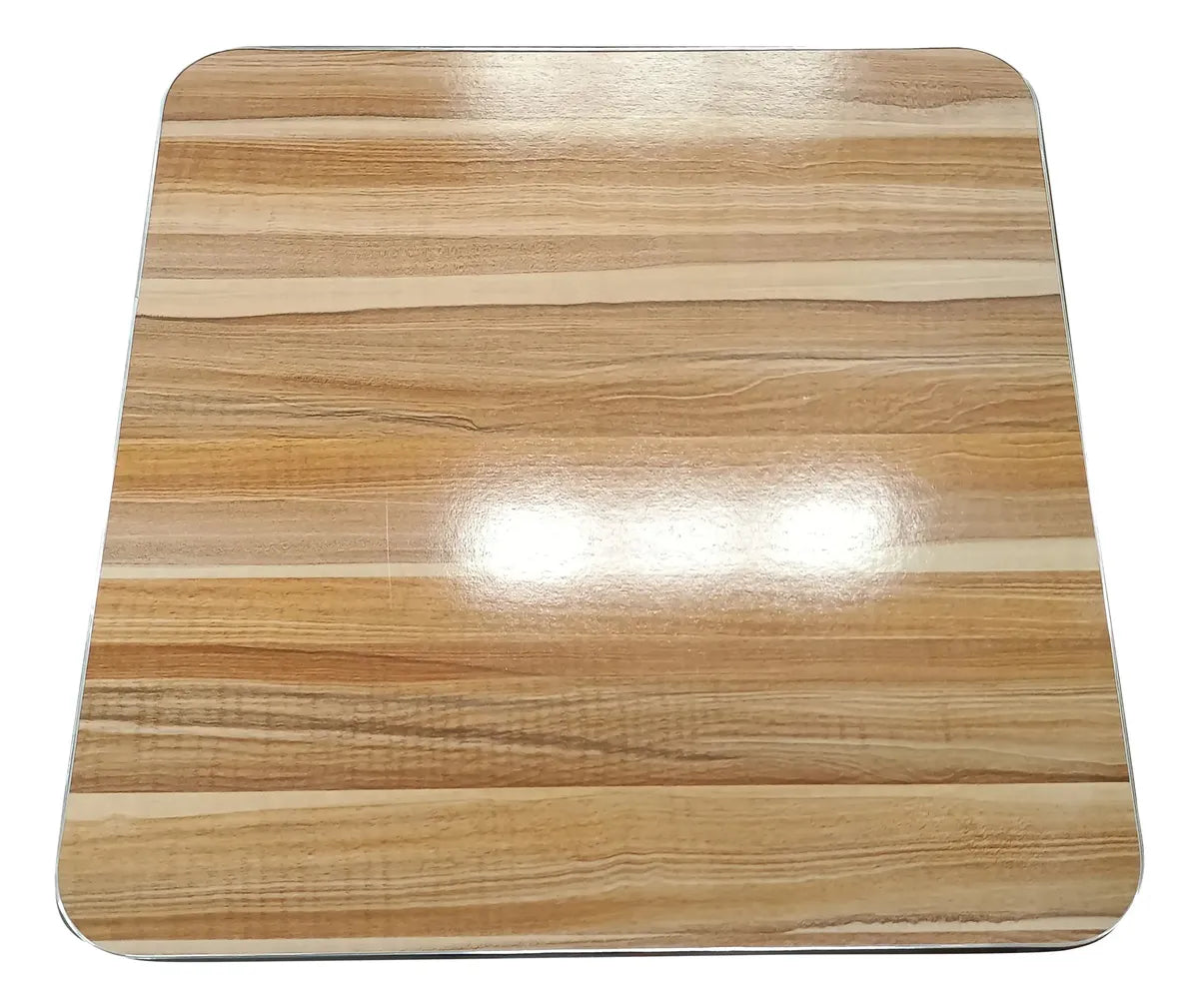 Mesa Plegable En Acero Inoxidable Y Mdf 60x60cm Altura 70cm