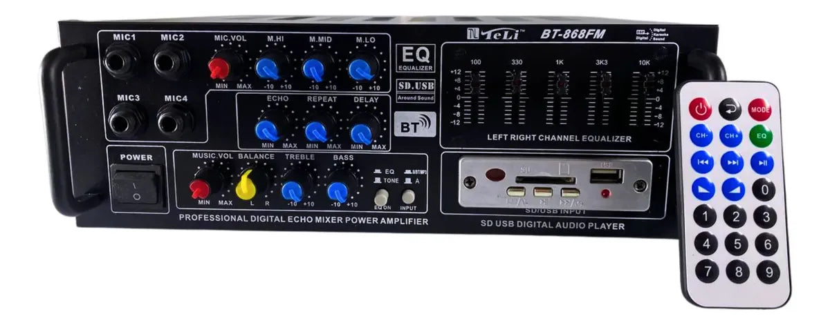 Amplificador Usb/bluetooth Bt868