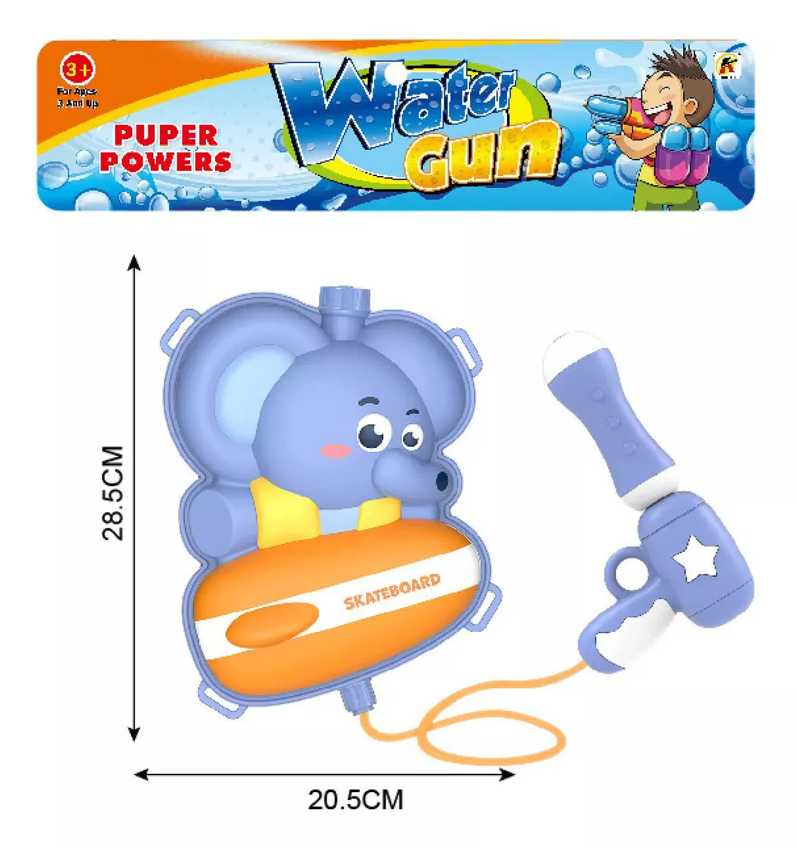 Pistola de agua con tanque