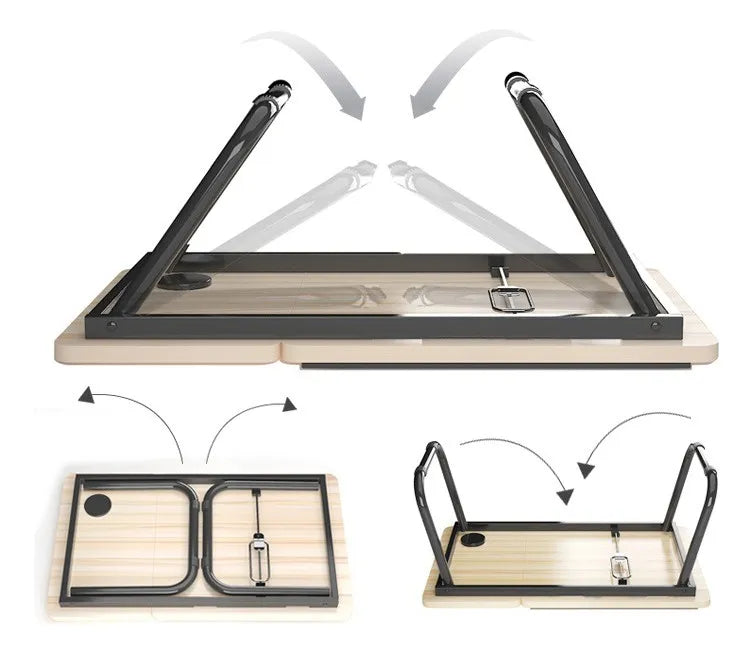 Mesa De Cama Reclinable Para Laptop Plegable Con Posa Vaso