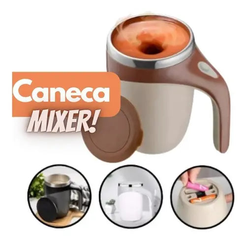 Taza mezcladora eléctrica automática de acero inoxidable de 380 ml