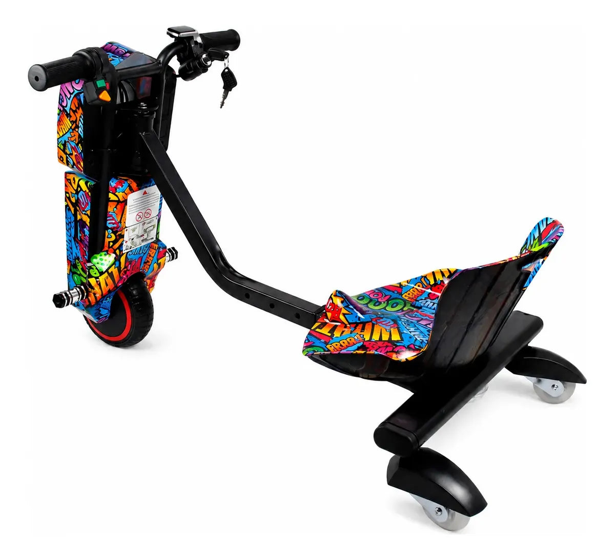 Triciclo Eléctrico De 3 Ruedas Con Luces Led Rgb Y Bluetooth