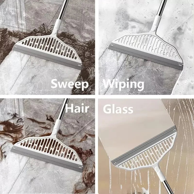 Escoba de silicona para pisos y vidrios