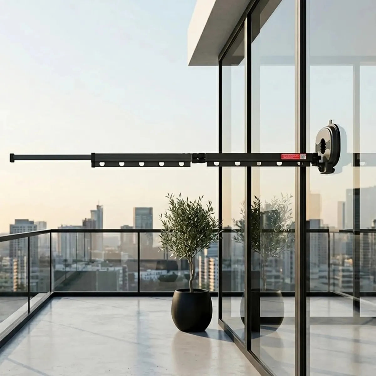 Tendedero Ropa Plegable Extensible 96 Cm 180° Ventosa Balcón