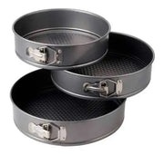 Set 3 Torteras Desmontable Antiadherente Con Broche Lateral