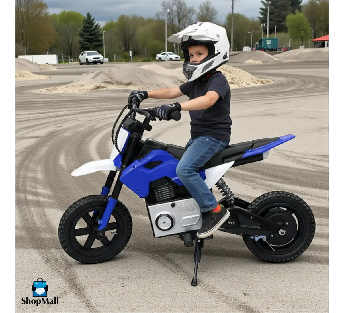 Mini Moto Eléctrica Deportiva Montable Niños Con Luz Led Col