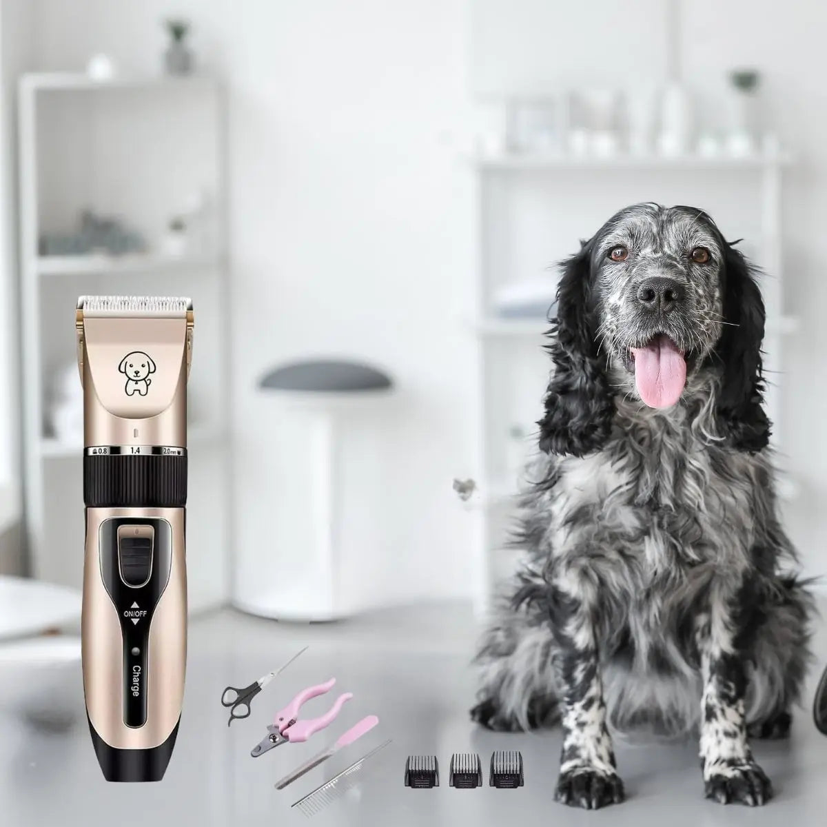 Corta Pelo Inalámbrica Afeitadora Mascotas Perros Canina Usb