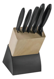 Juego De Cuchillos Tramontina Con Soporte De Madera 6 Piezas