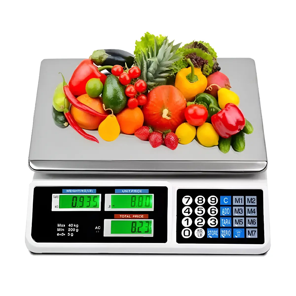 Balanza Pesa Digital 40 Kilos Recargable Negocio Electrónica