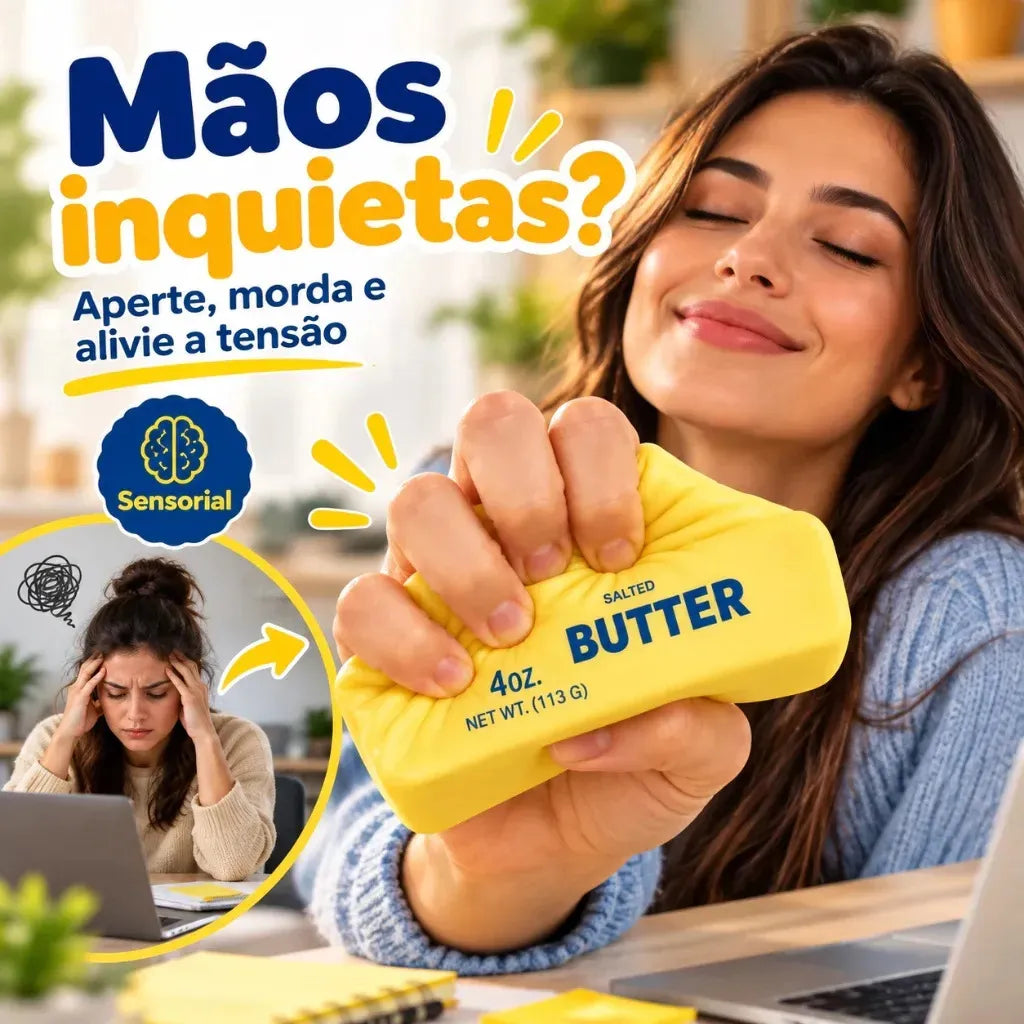 Mantequilla De Manteca Squishy Bar Juguete Anti-estrés