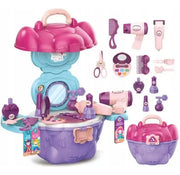 Set De Salón De Belleza En Valija Para Niñas Juguete