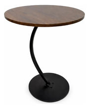 Mesa ratona Bunbok Mesa redonda color base negra con superior café