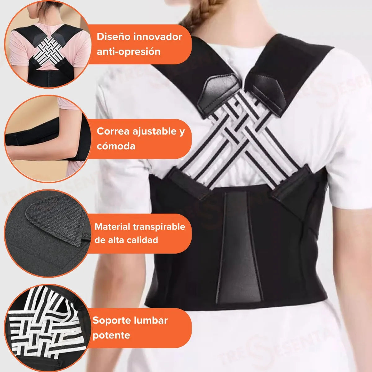 Corrector De Postura Ajustable